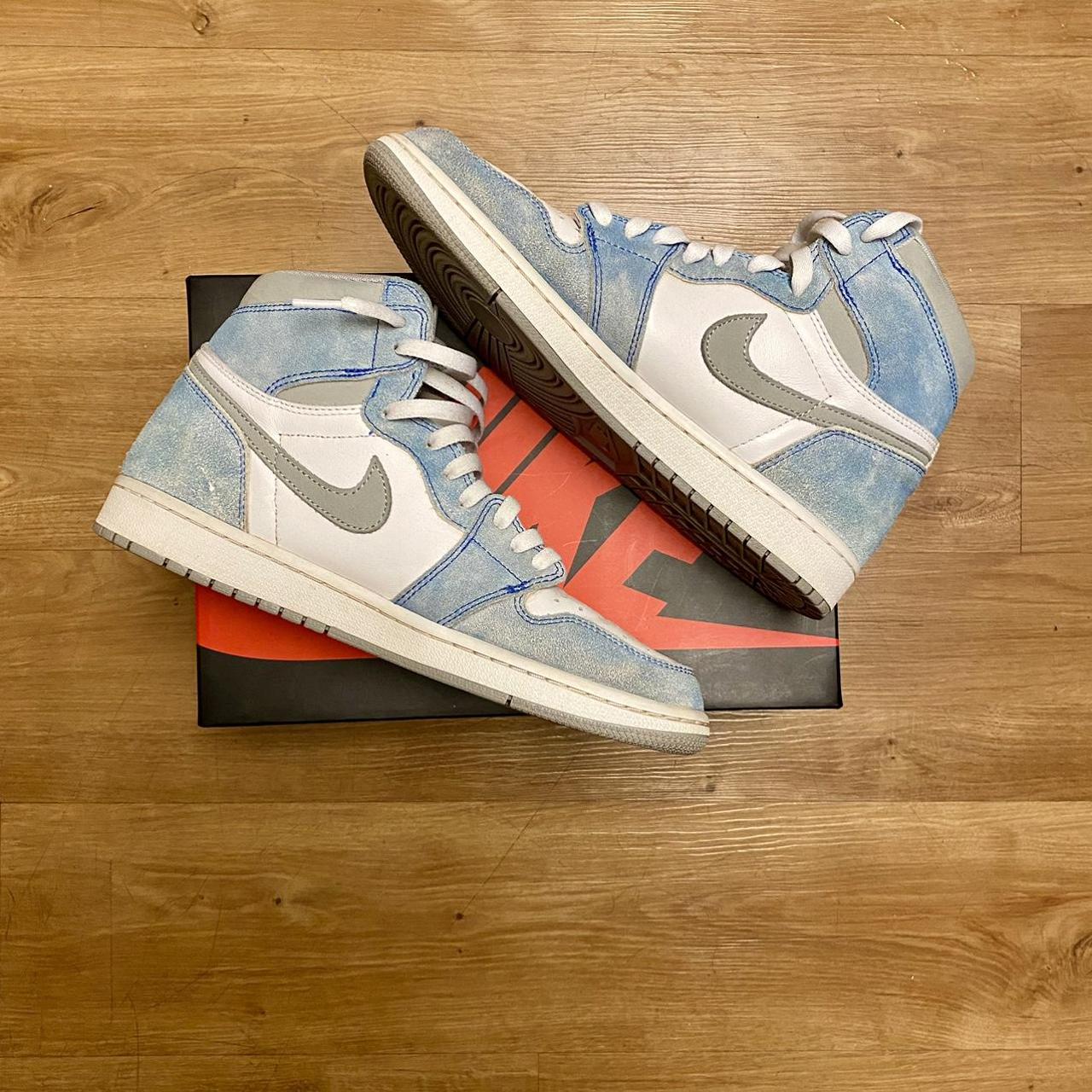 nike jordan blue and grey