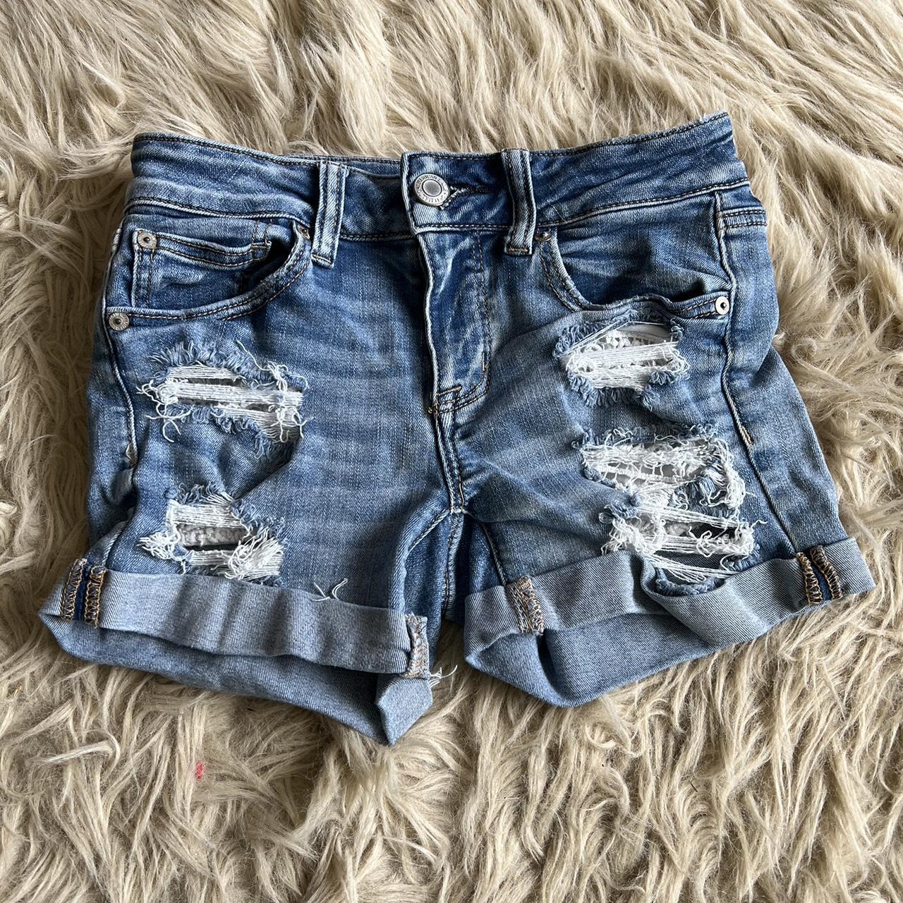 Feather Soft Denim shorts - Denim blue - Ladies | H&M HK