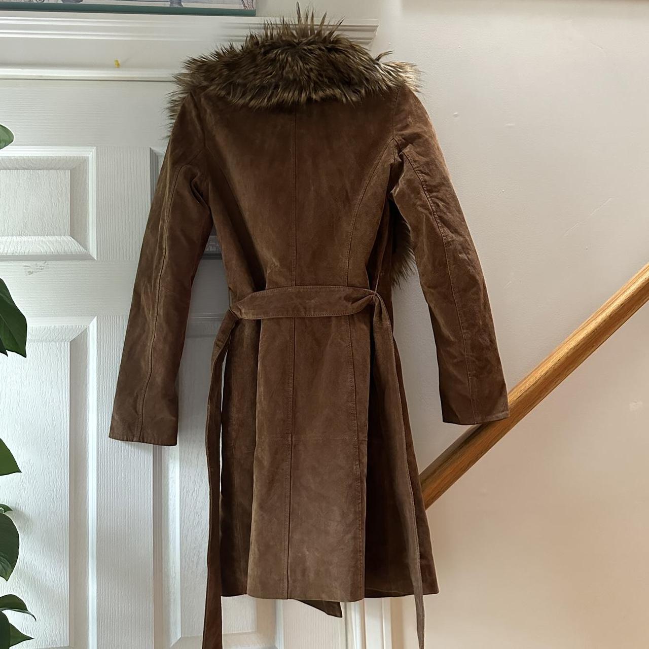 Le Chateau Brown Trench Coat Large offers