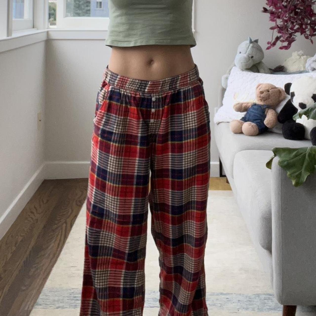 Plaid Aerie pajama pants Rly soft with pockets... Depop