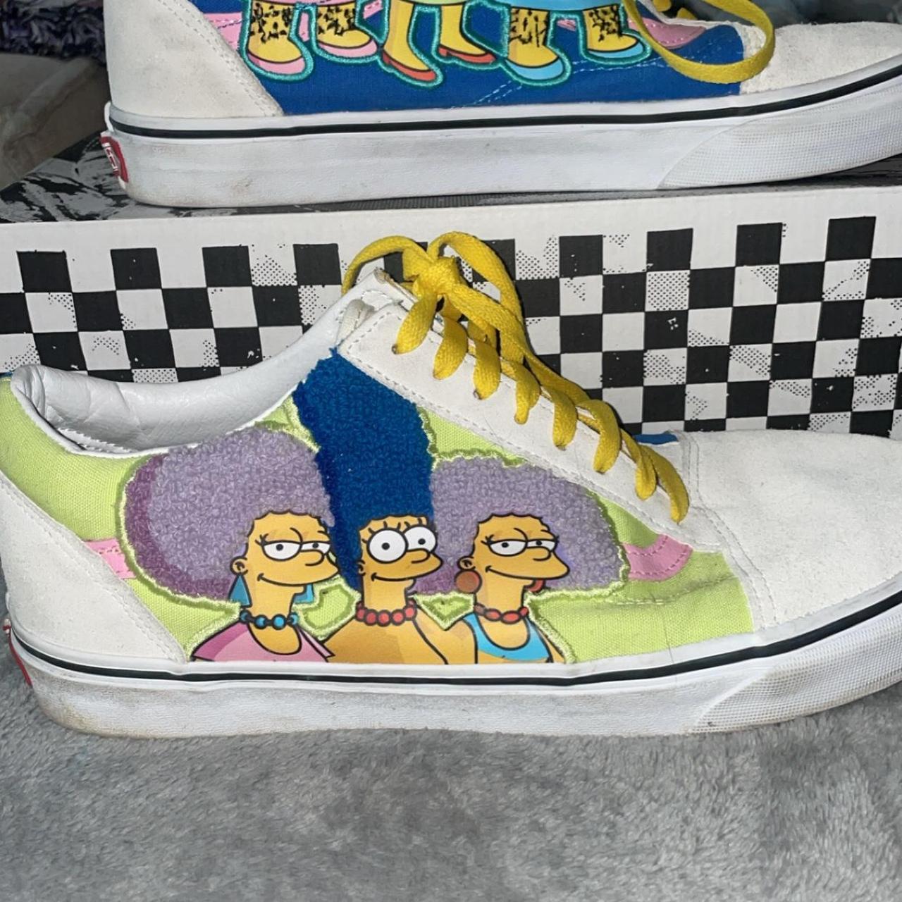 Simpsons vans collab old skools Worn twice still in... - Depop