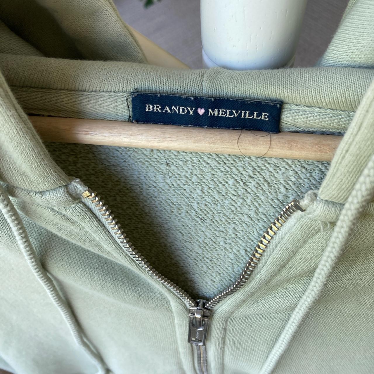 Brandy Melville Women's Green Jacket Depop