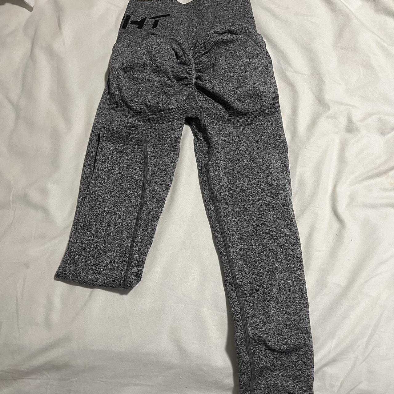 Echt Arise Scrunch Charcoal Leggings worn a... Depop