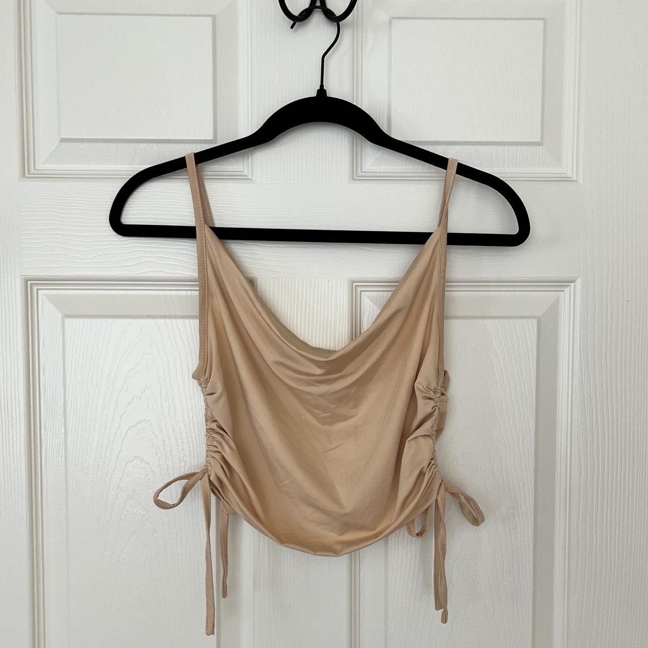 Strappy Ruched Tank Tank length and amount of - Depop