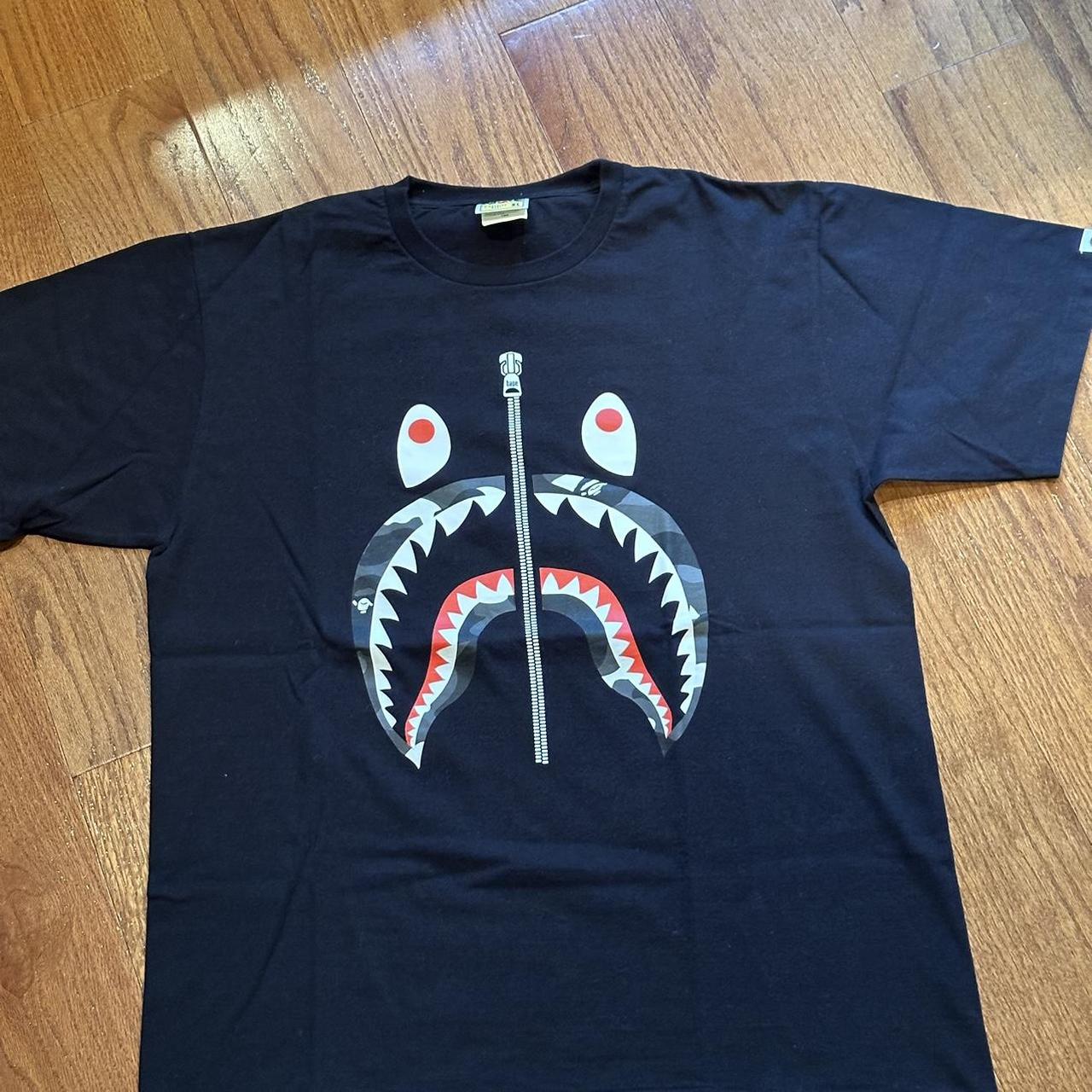 Bape Shark Zip selling Tee Size Small