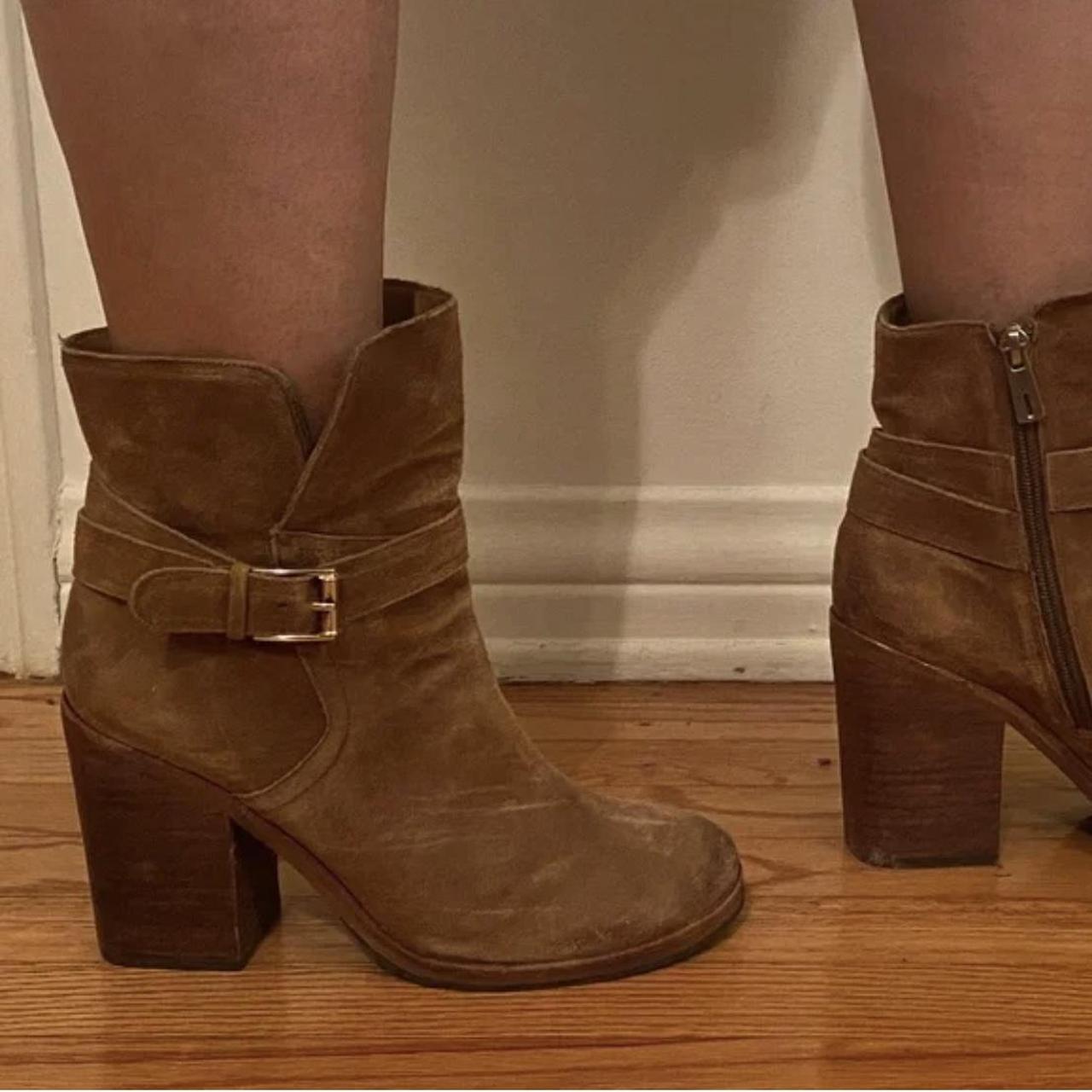 Sam edelman sales tan suede booties