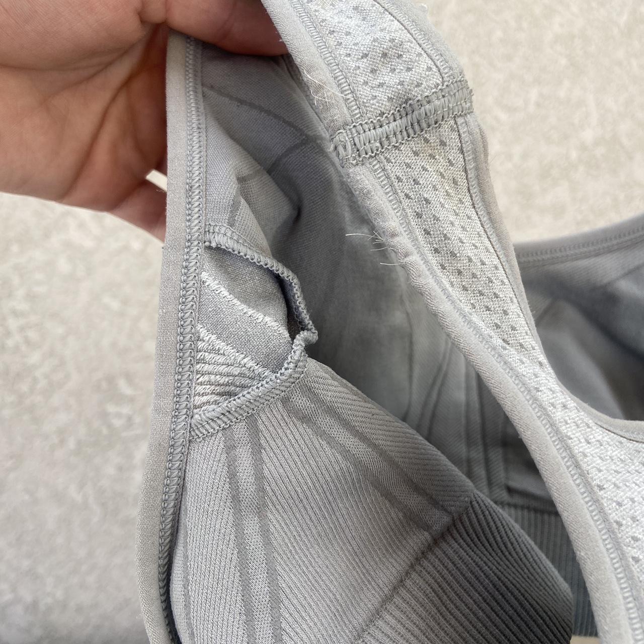 Target light grey sports bra racer back sportsbra Depop