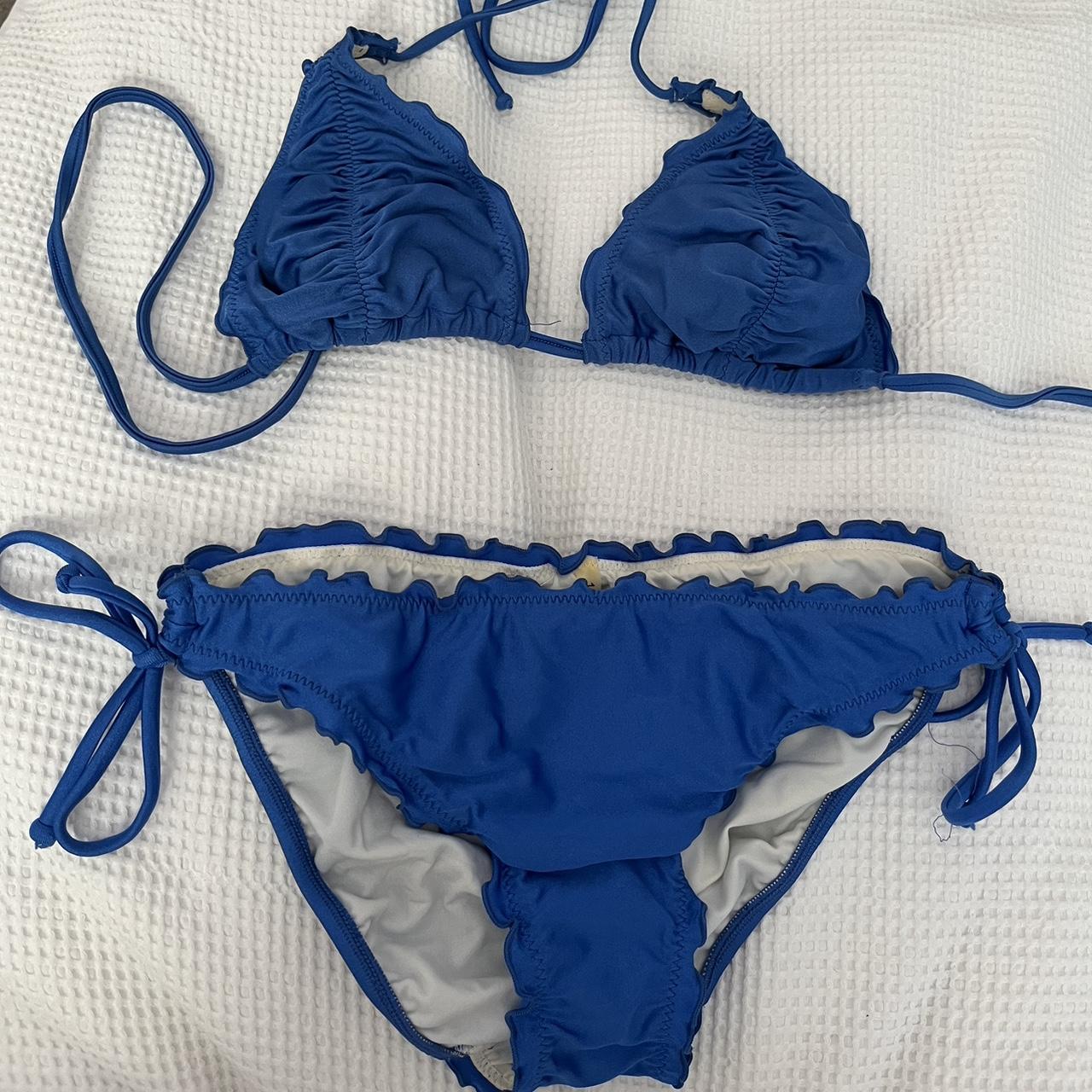 Seafolly Blue Bikini Set - Just wanting to clean... - Depop