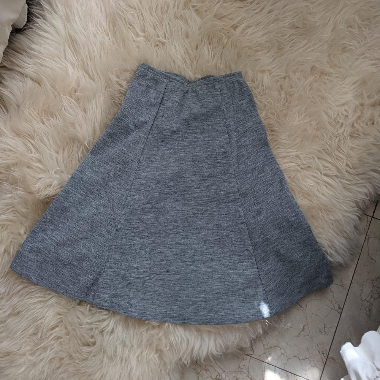 Heather gray shop jersey skirt