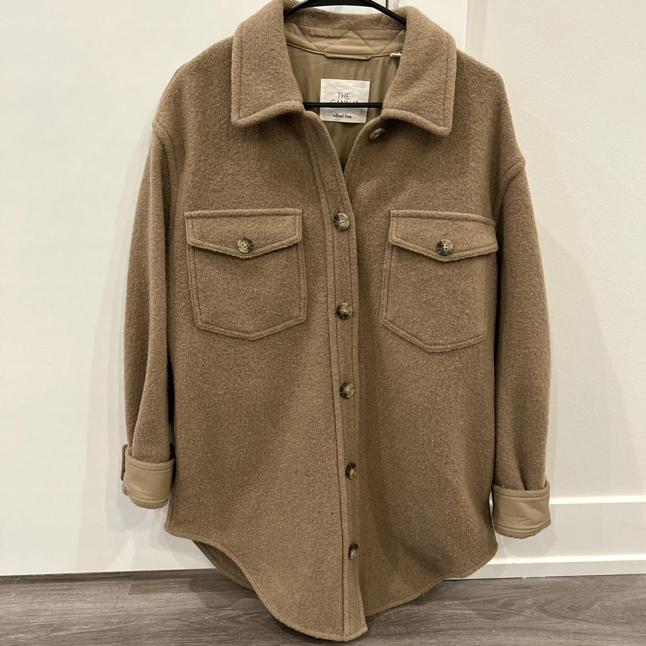 ARITZIA GANNA SHIRT JACKET Tan color Depop