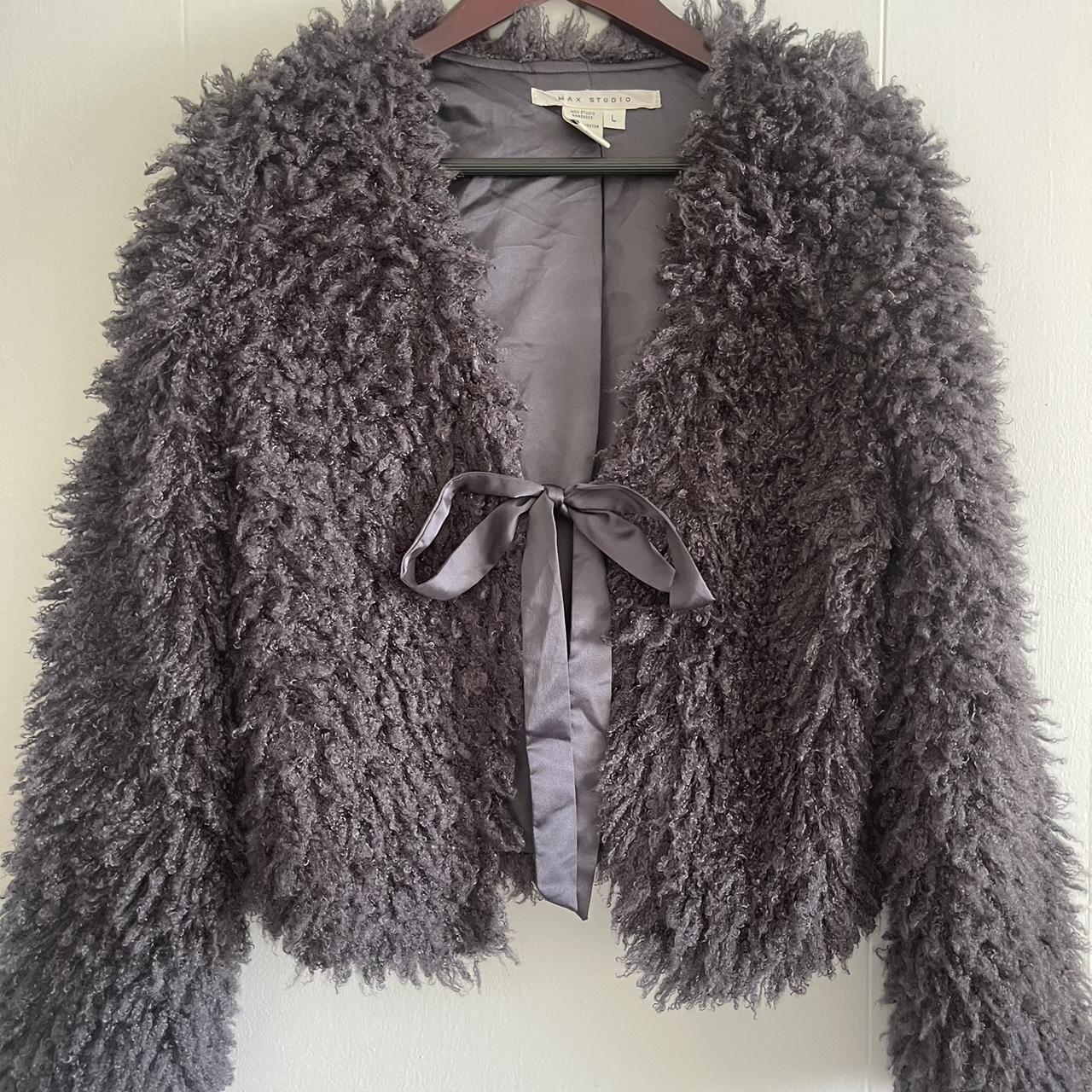 Max studio 2025 faux fur jacket