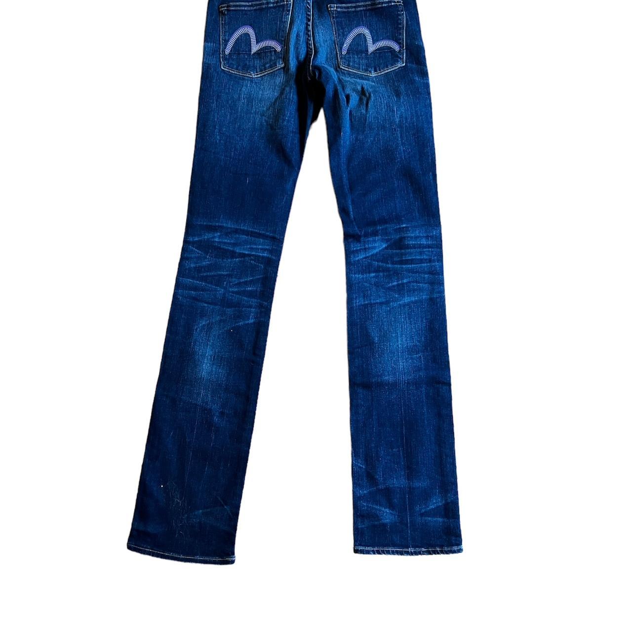 Evisu Jeans purple logo ⚡️ Waist 24 Great pair of... - Depop