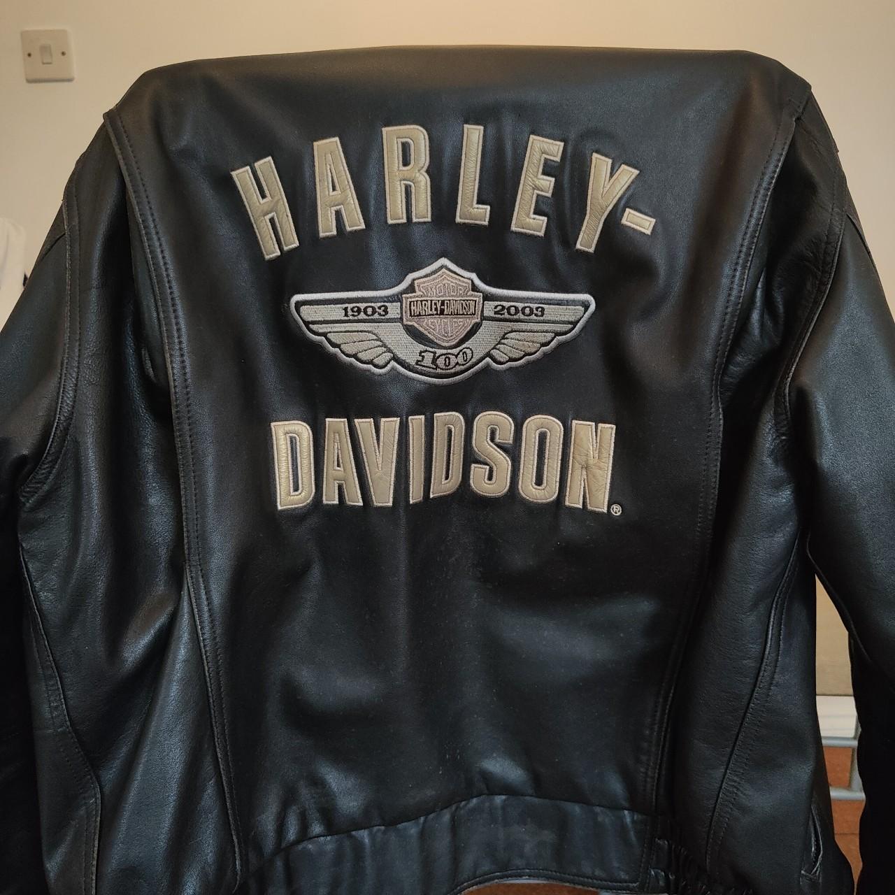 Harley Davidson mens 100th Anniversary leather