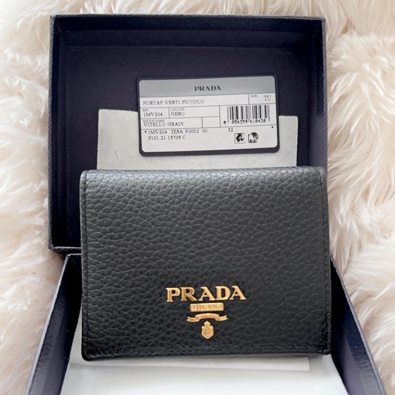 Prada card holder purse wallet genuine brand. Depop