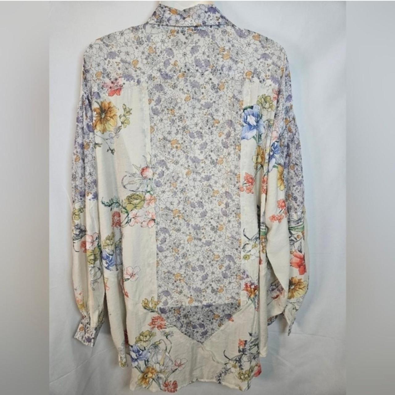 POL Women's Blouse - Multi - S – POL Patchwork Fl… - image 3