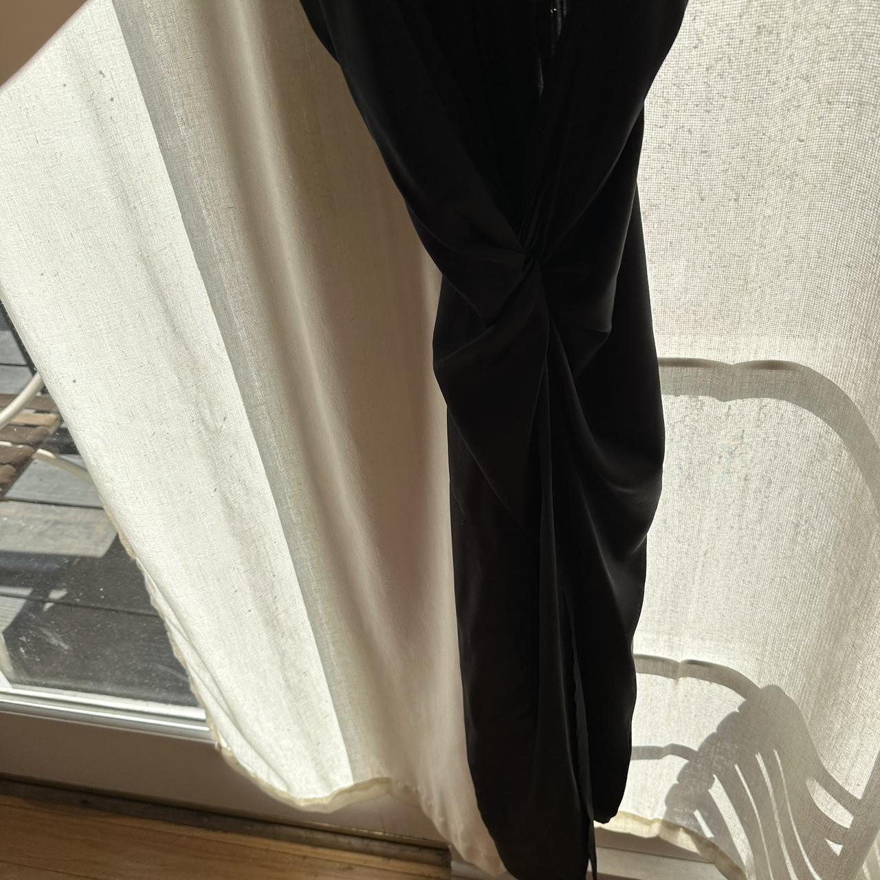 reformation black tie dress