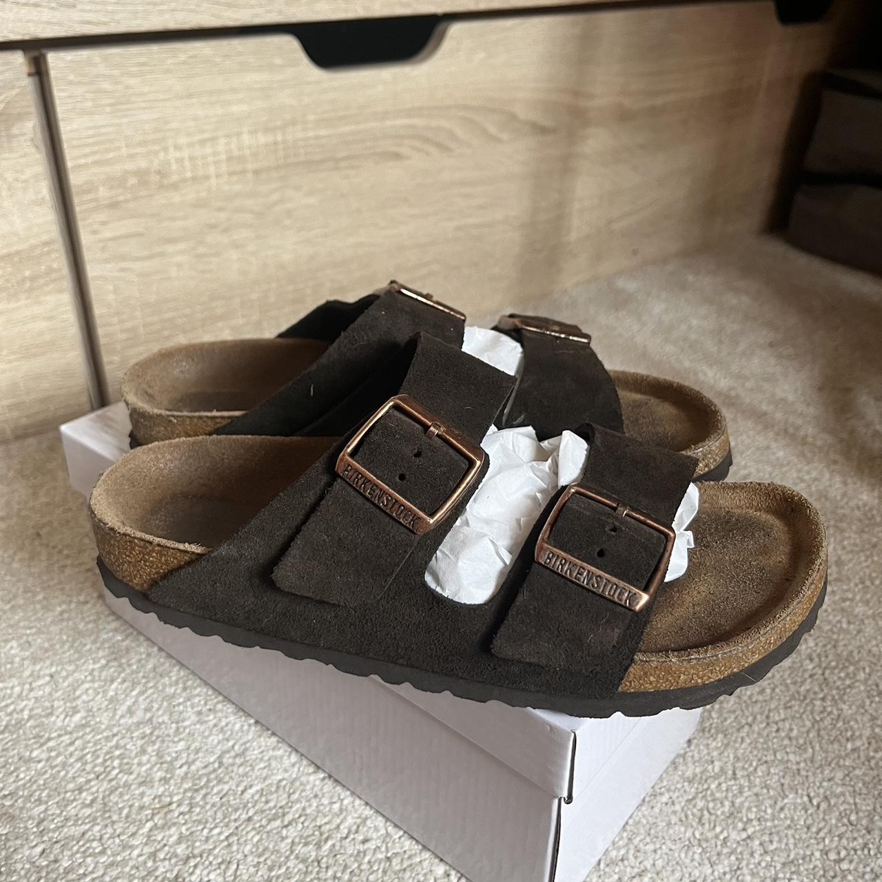 womens brown birkenstocks