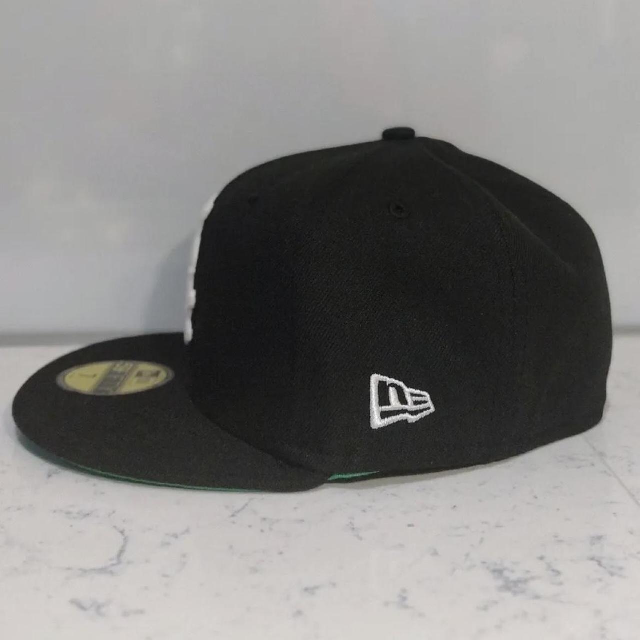 new era fitted Chicago sox hat black green with... - Depop