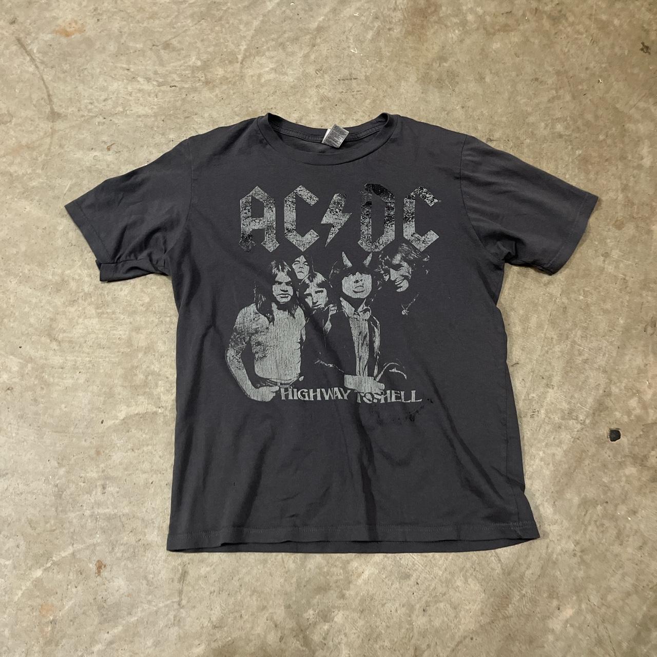 Vintage AC/DC Highway to hell tee, faded beautifully... - Depop