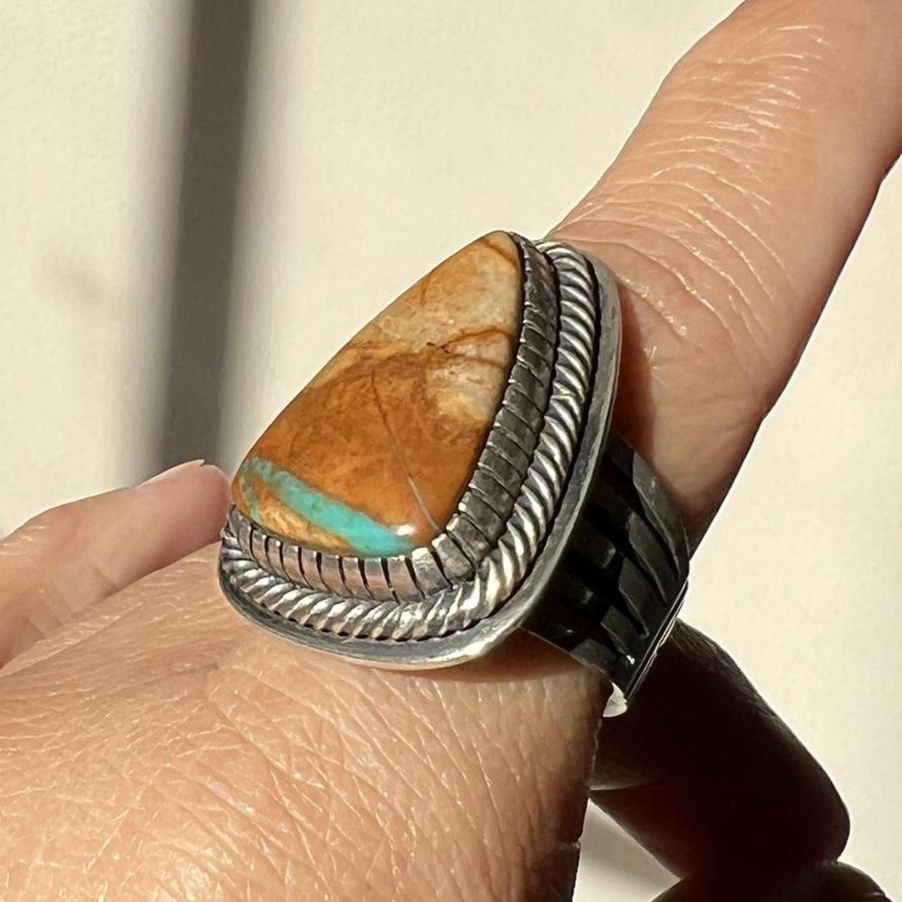 Native Women's Ring - Silver/Multi – Amazing Roys… - image 2