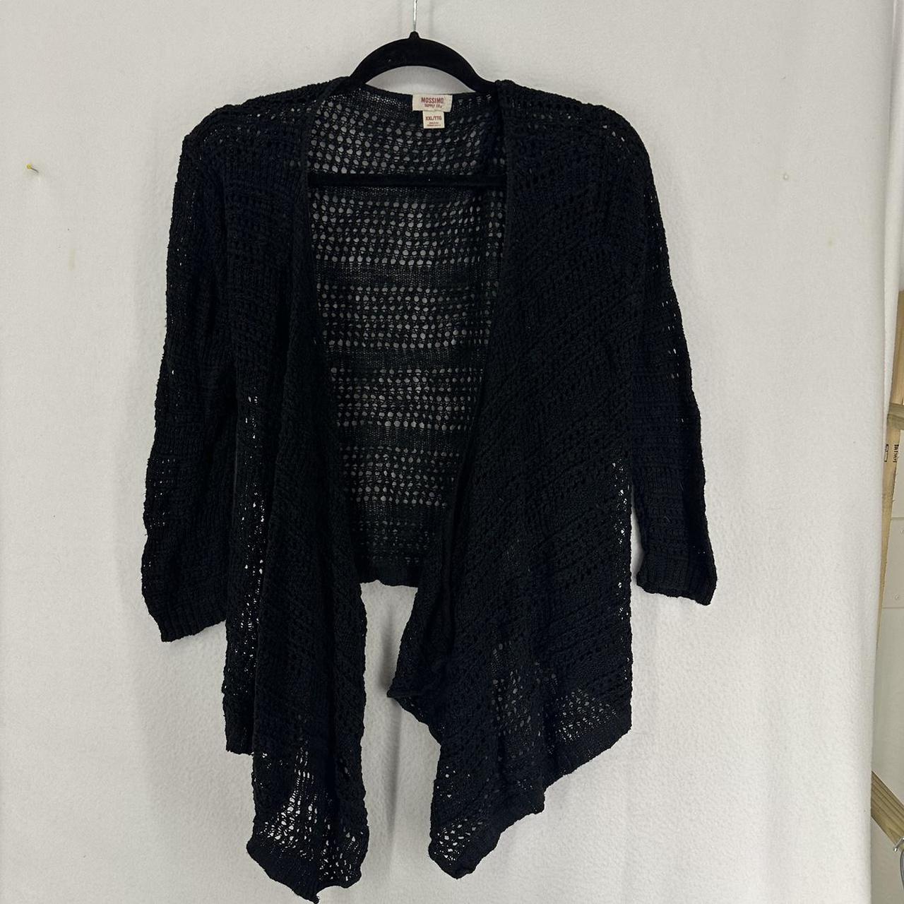 Mossimo Knit Cardigan Sweater Women s XXL Black