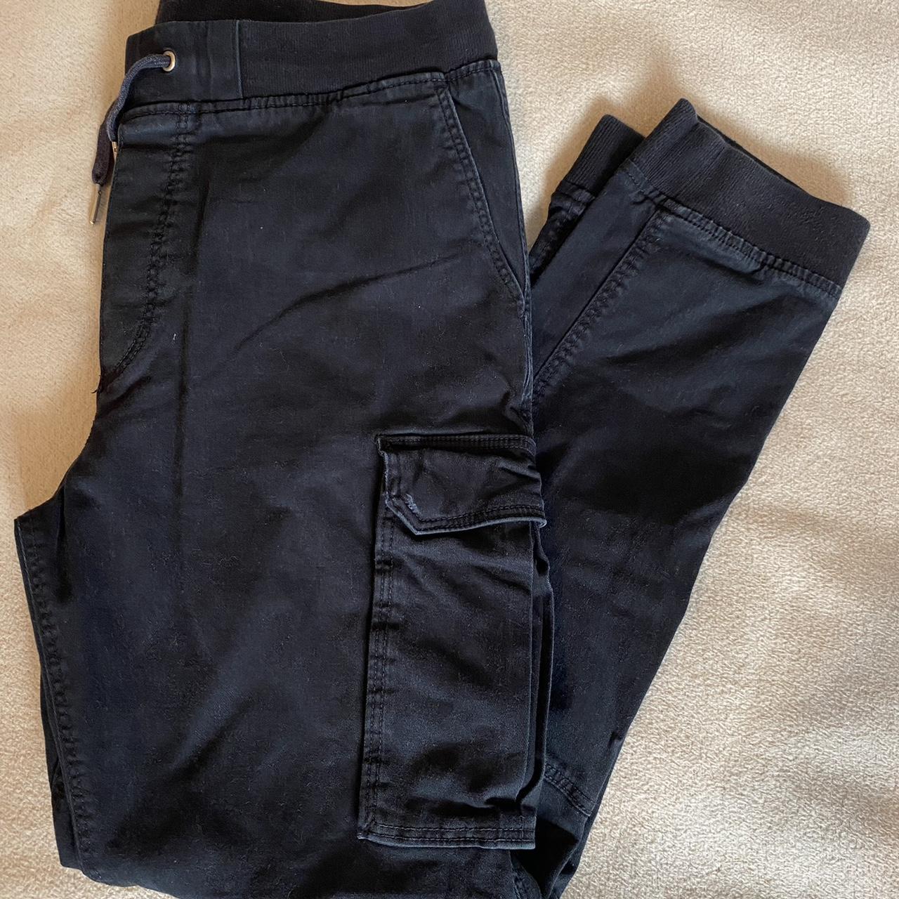 H&M Men's Black Trousers Depop
