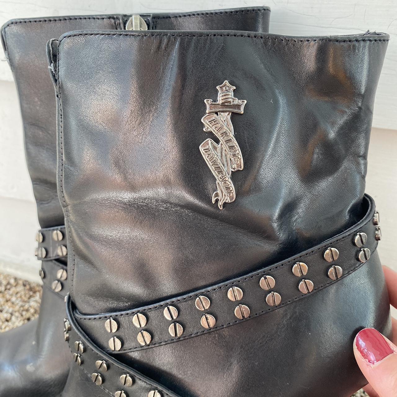 Harley davidson stiletto boots best sale