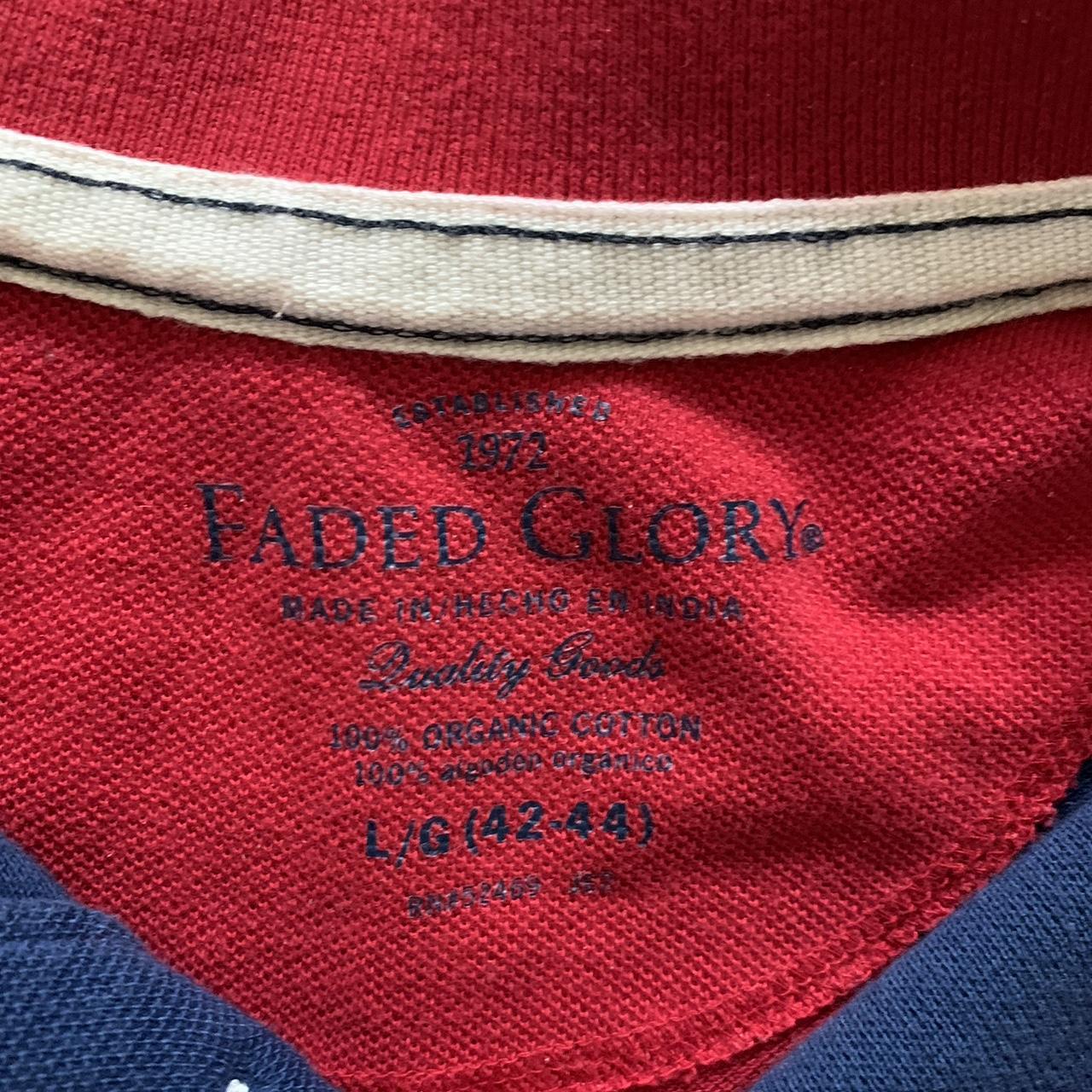 Faded Glory Men's Red and Blue Polo-shirts | Depop