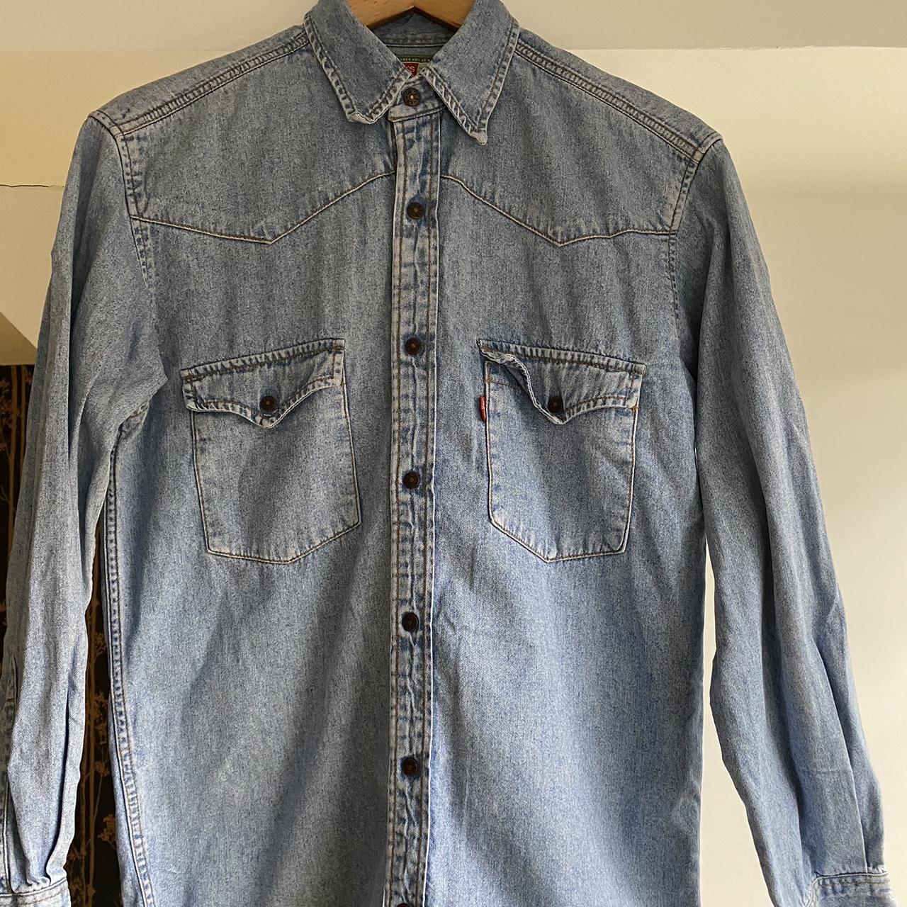 Levis Red Tab Denim Shirt Item Description Depop