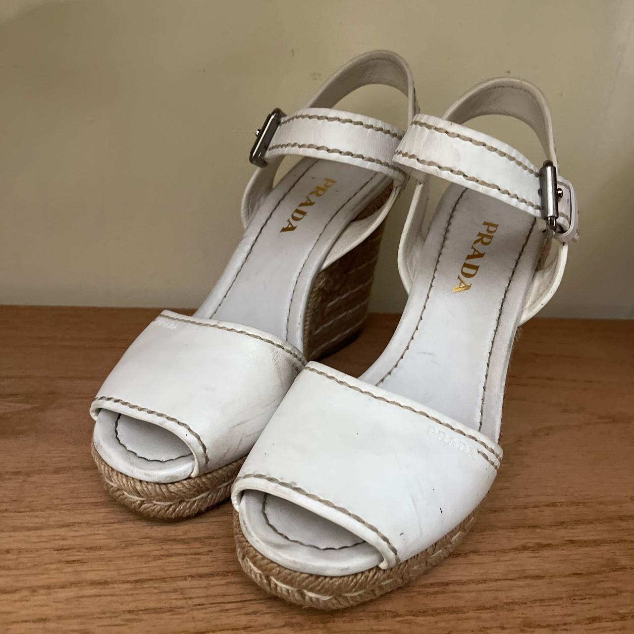 Prada wedge heels best sale