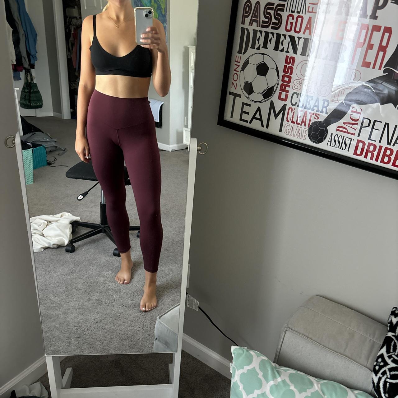 Aerie maroon offline leggings aerie aerieleggings Depop