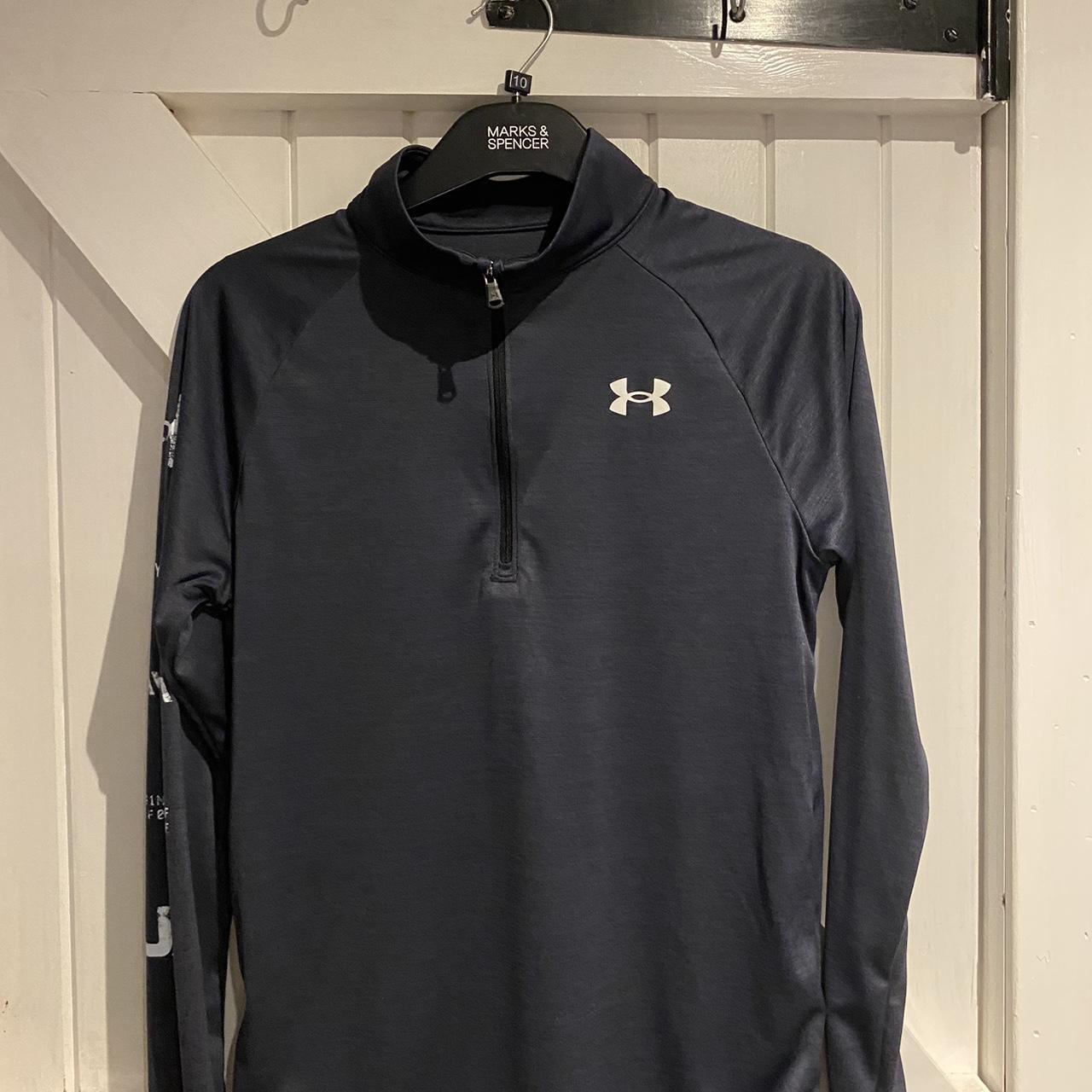 Under Armor UA Quarter zip Large boys but fits a... - Depop