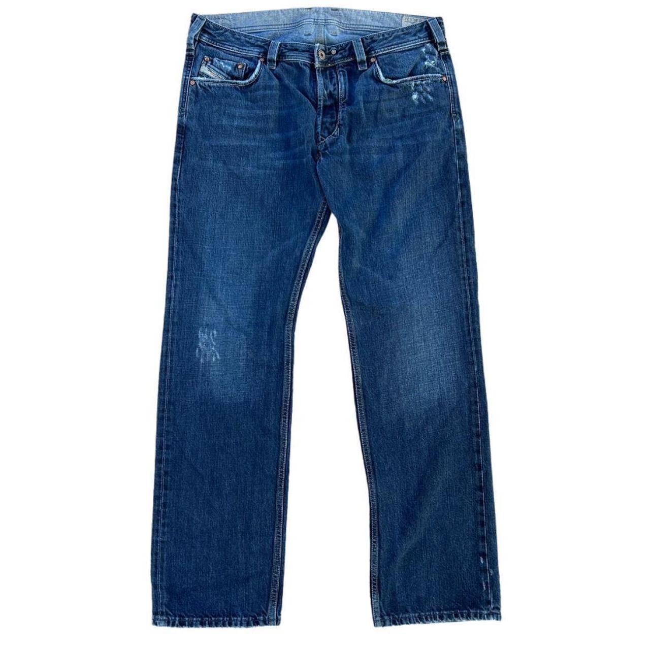 1826 blue jeans with super sick pockets and slight - Depop