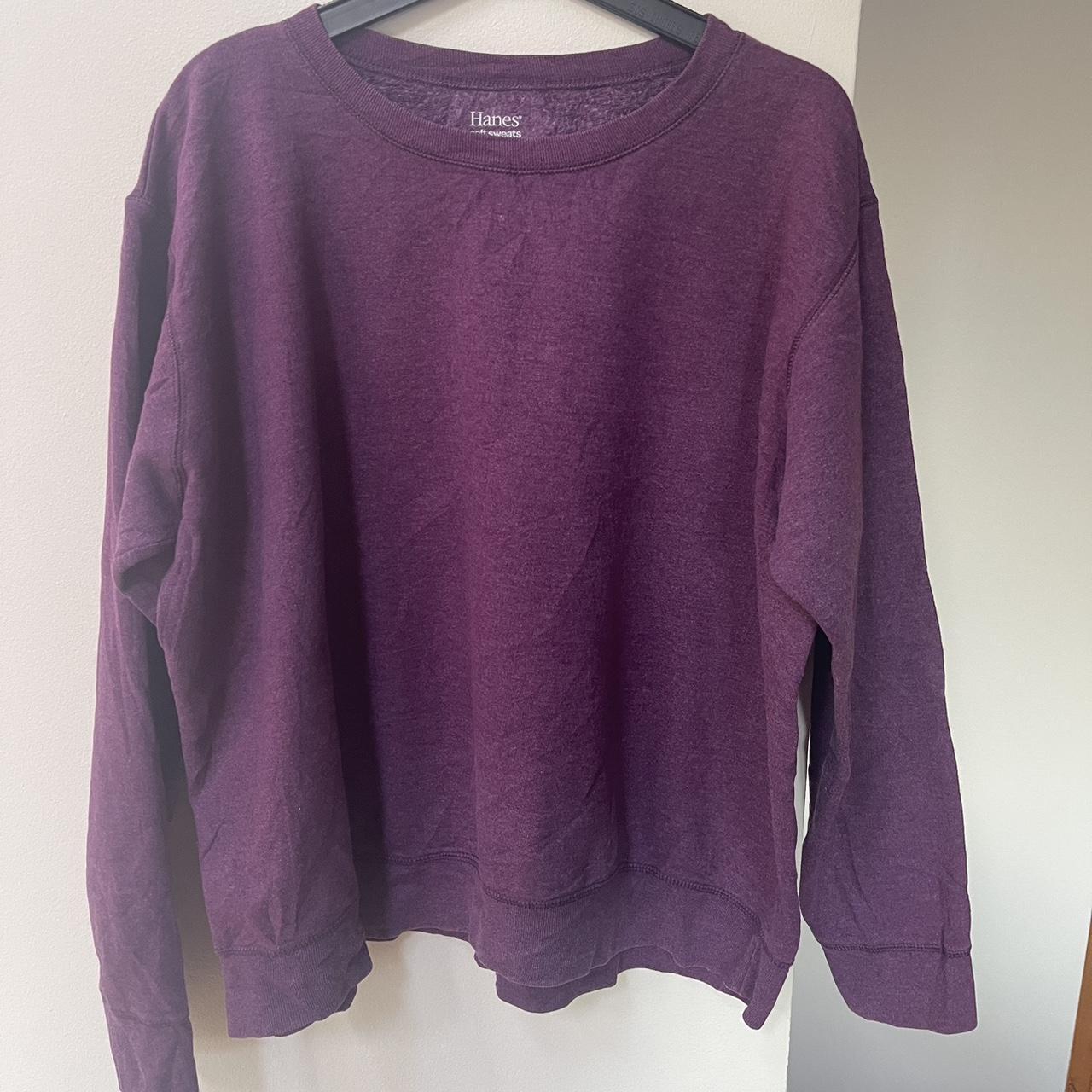 Hanes Purple Crewneck Item Colour Purple Size . Depop