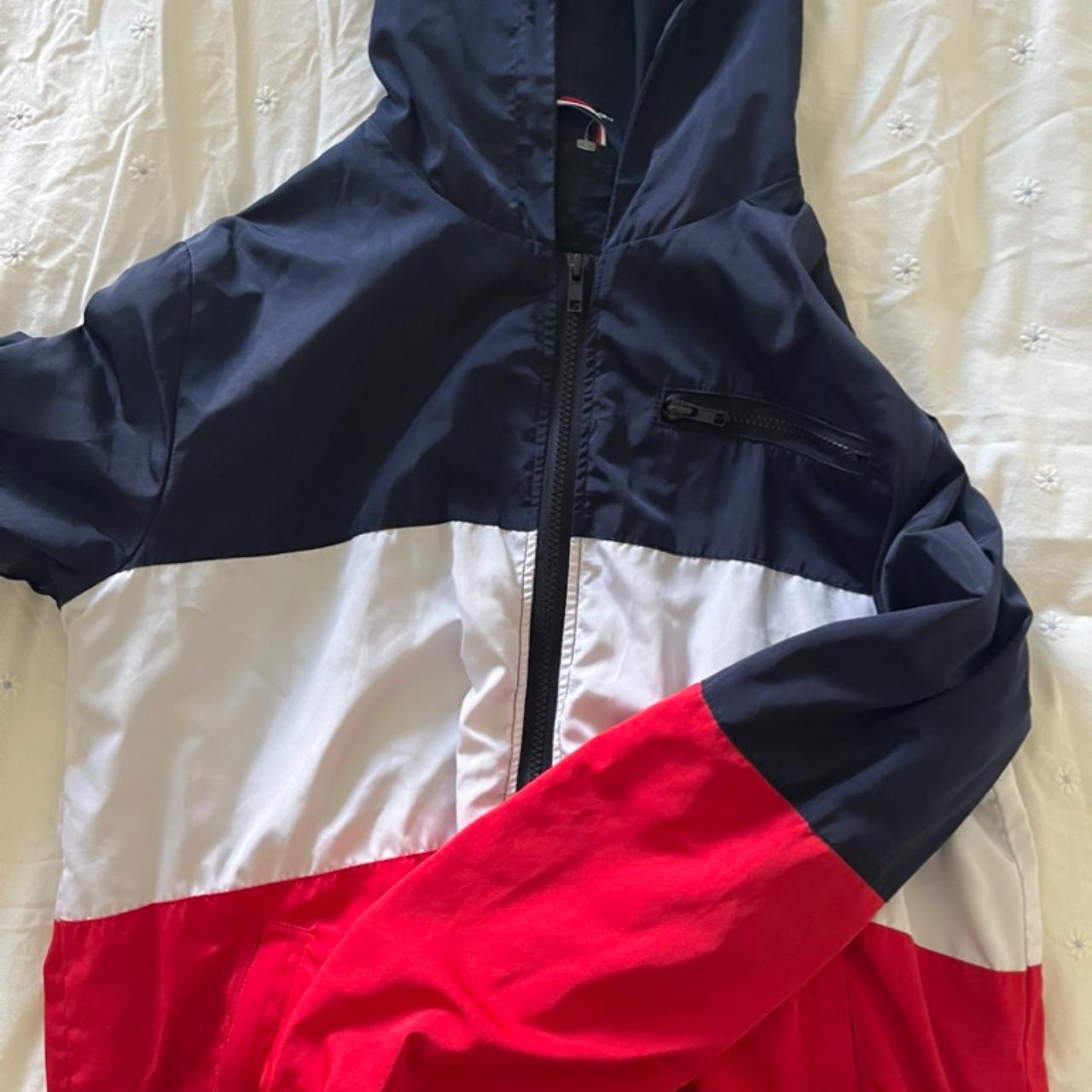 Red white and hot sale blue windbreaker brandy melville