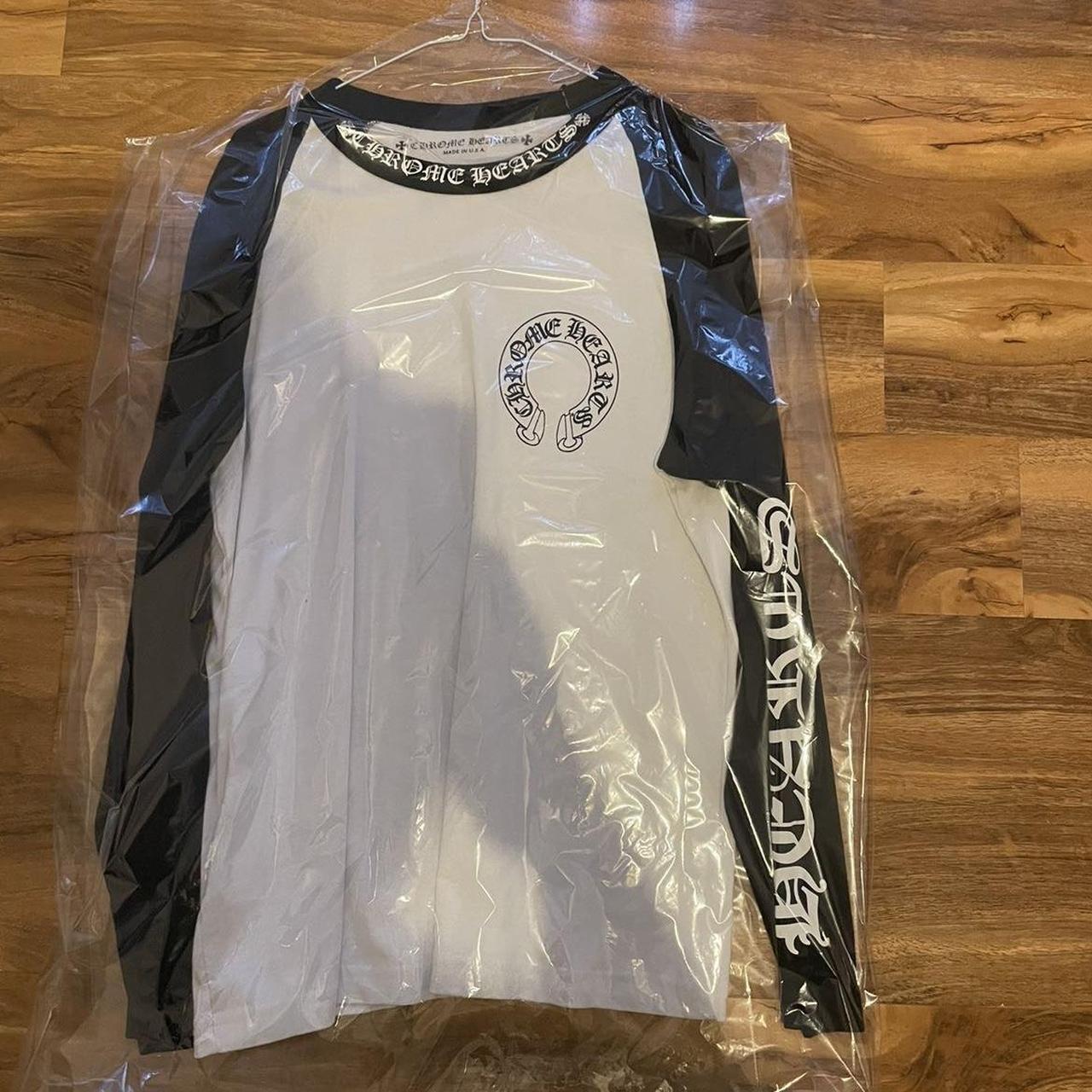 Tシャツ・カットソー Chrome Hearts Horseshoe Baseball Shirt White Horseshoe Chrome Heart | eBay