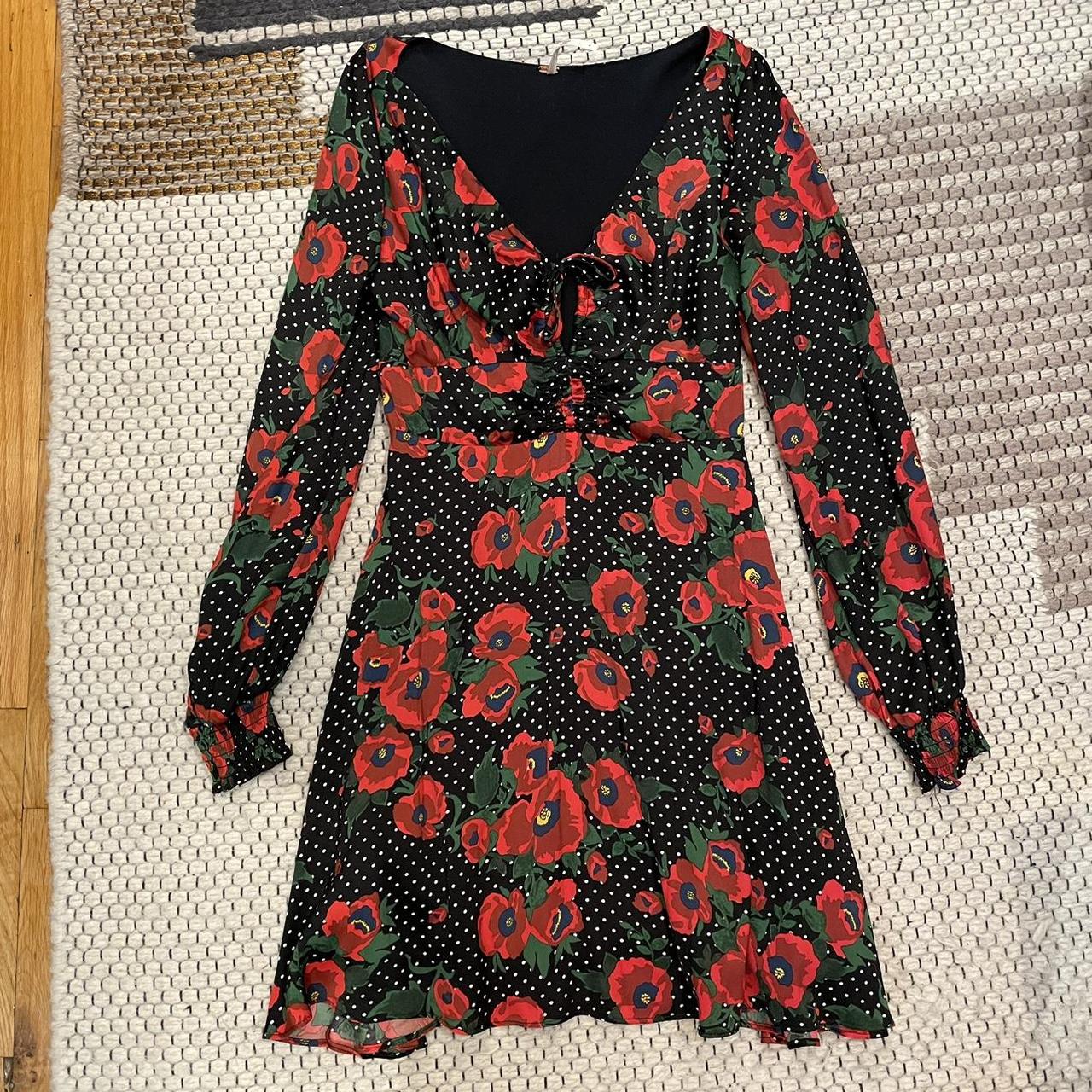 Free People Morning Light Black Polka Dot Poppy. Depop