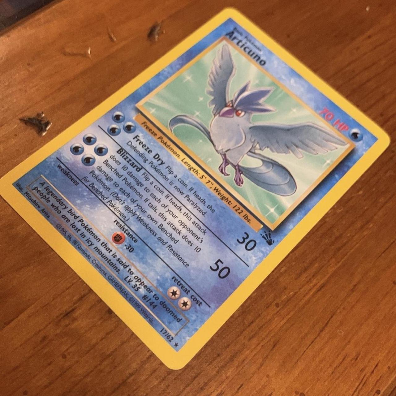 carta pokemon articuno fosil pca 6 ingles - Comprar Cartas Colecionáveis  antigas no todocoleccion