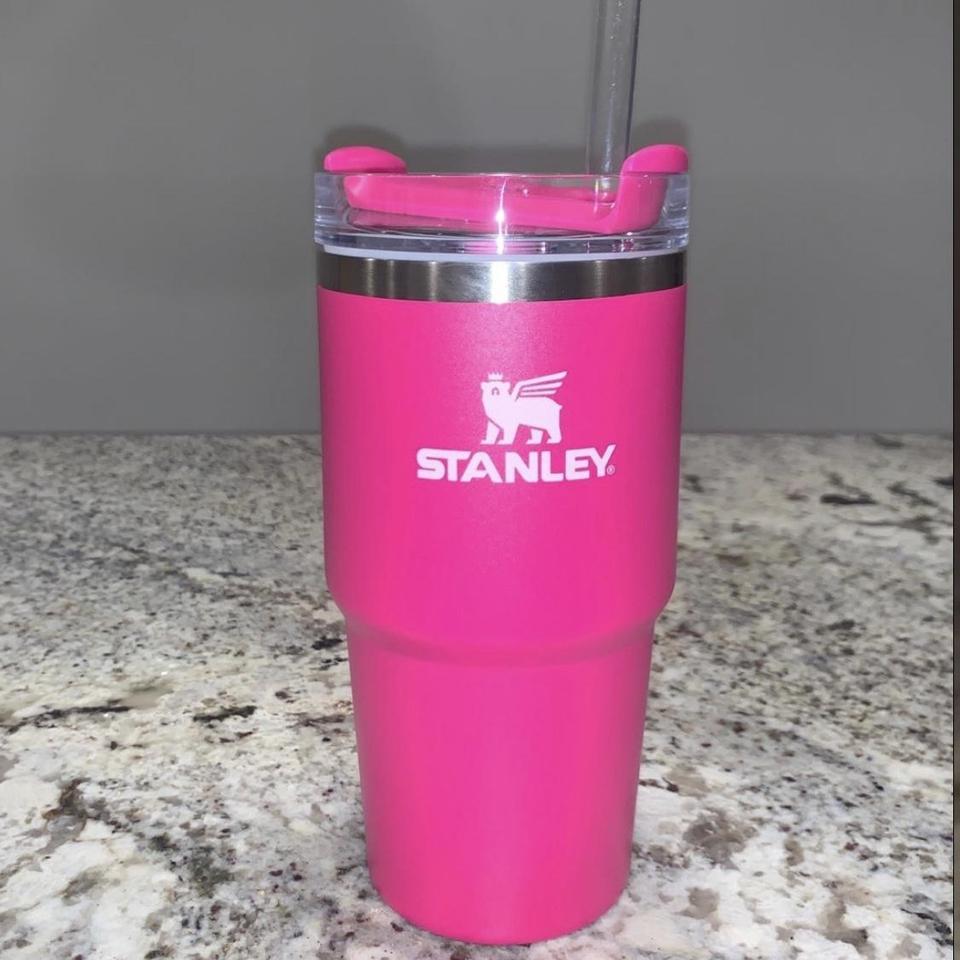 Hot pink Stanley cup 20 oz Used once and put in a - Depop