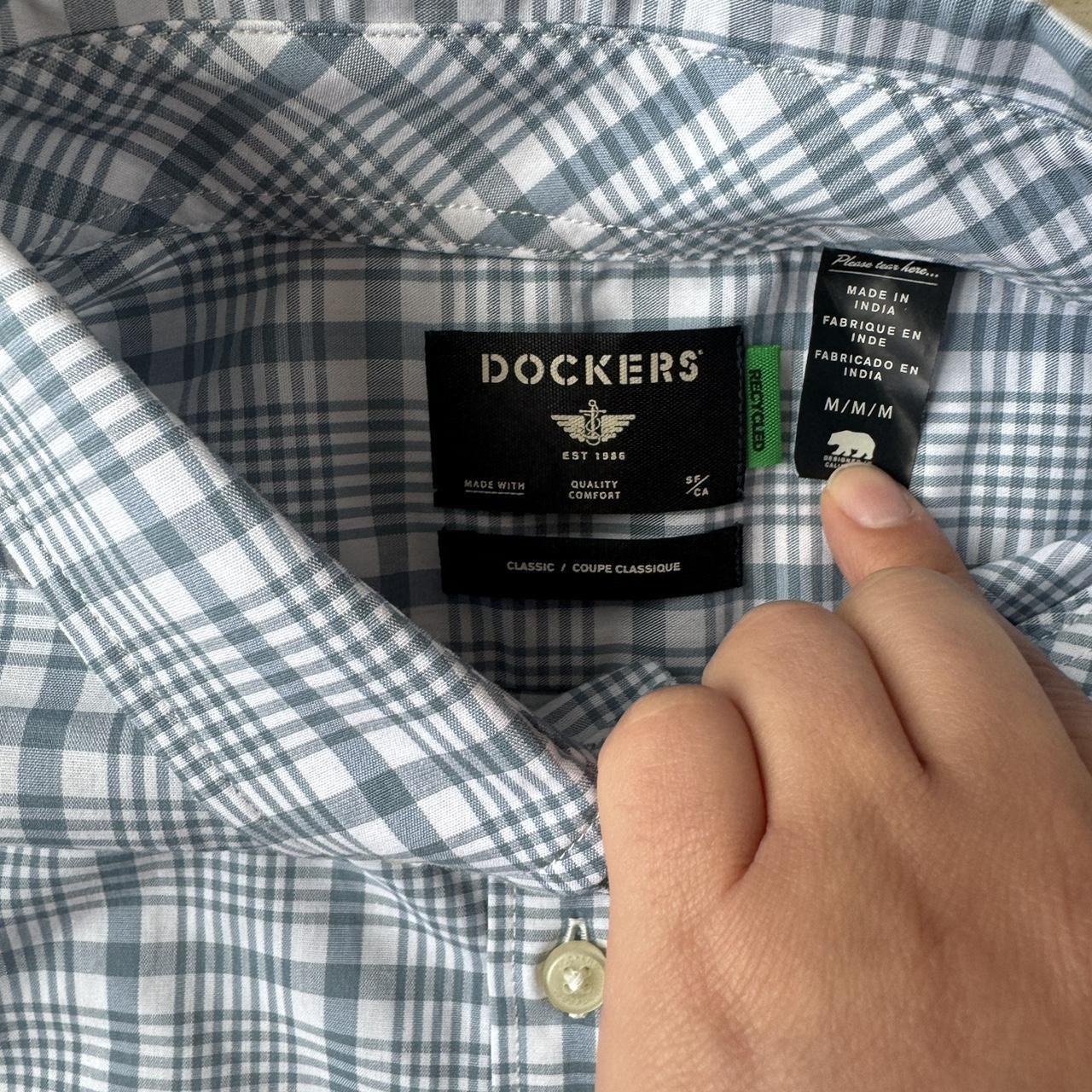 Dockers long sleeve dress shirt striped shirt