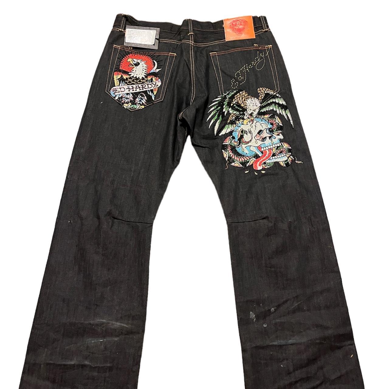 Ed hardy jeans rhinestone ON HOLD Still has tags... - Depop