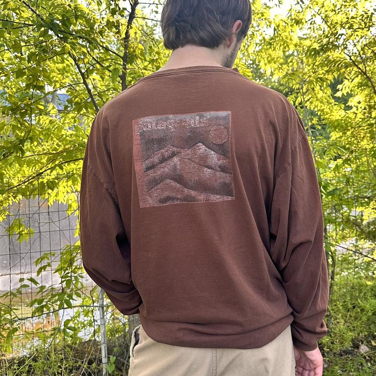🏜 rare vintage 90s patagonia beneficial t's brown | Depop