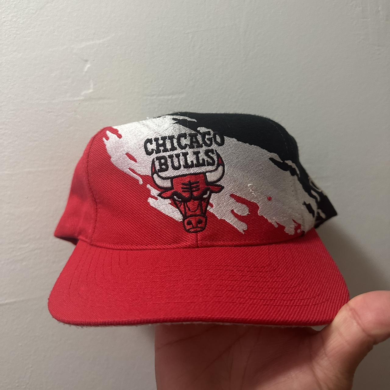 Vintage Logo Athletic Chicago Bulls Wool Splash... - Depop