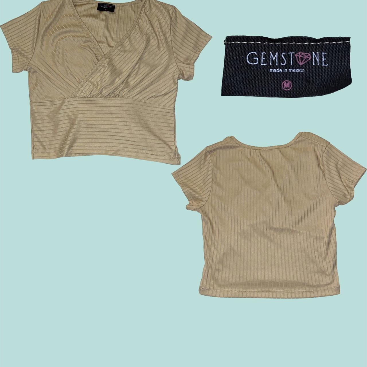 Women's Brown And Tan Crop-top 