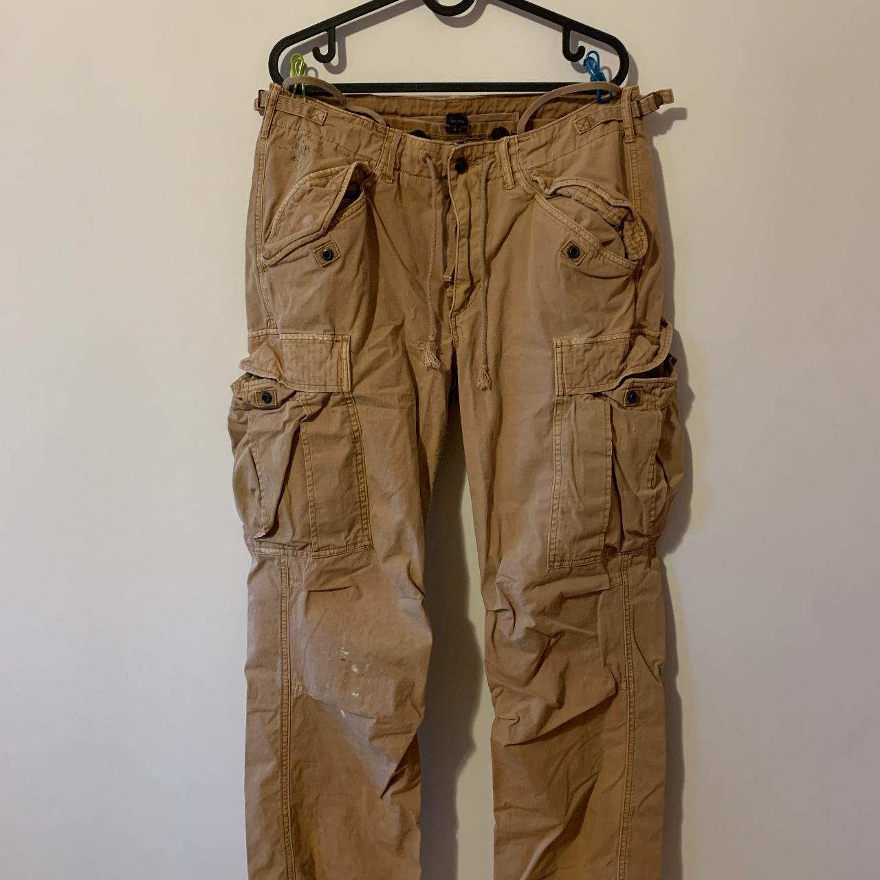 Beige Polo Ralph Lauren bondage cargo pants HIGH...