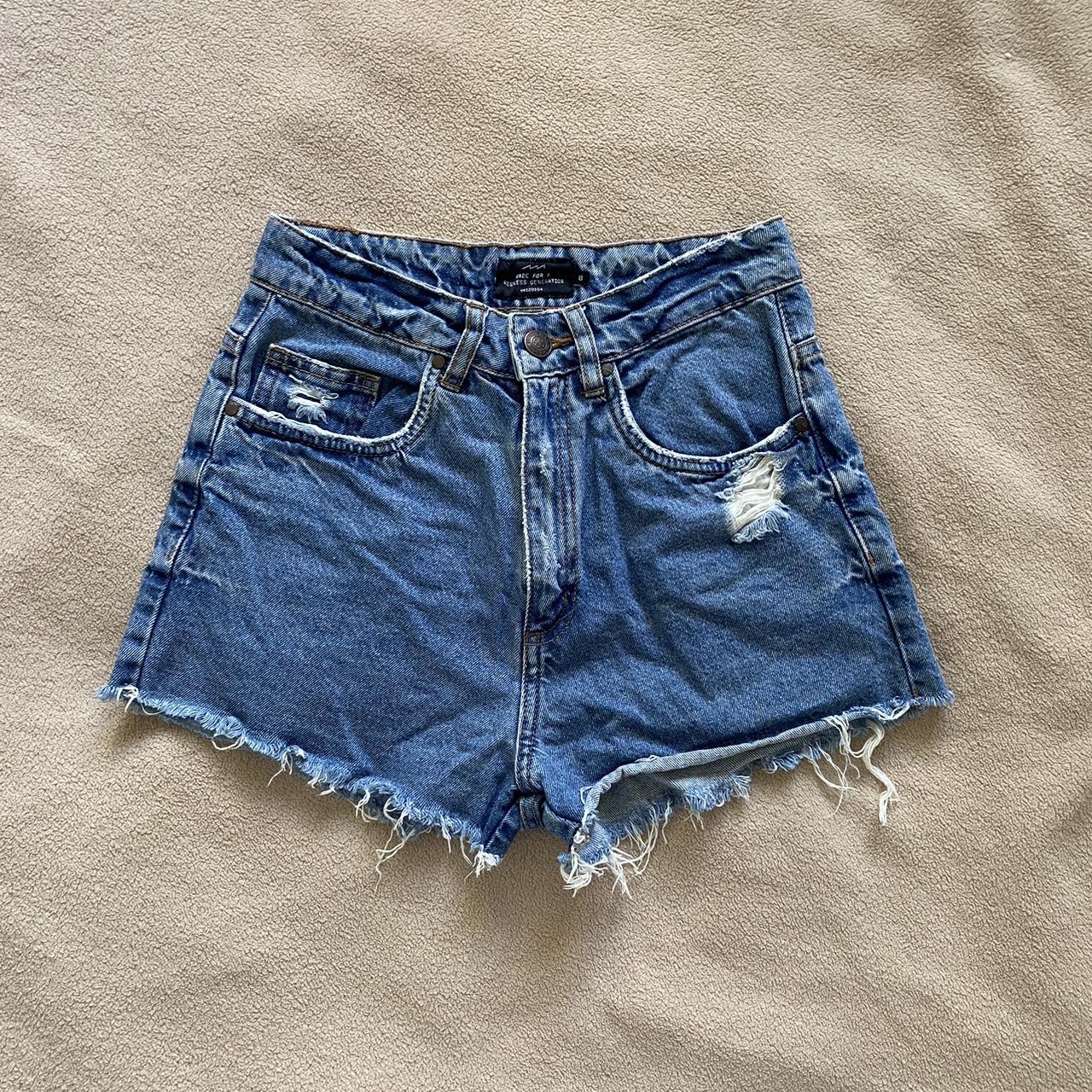Factorie denim shorts Size 8 High waisted Depop