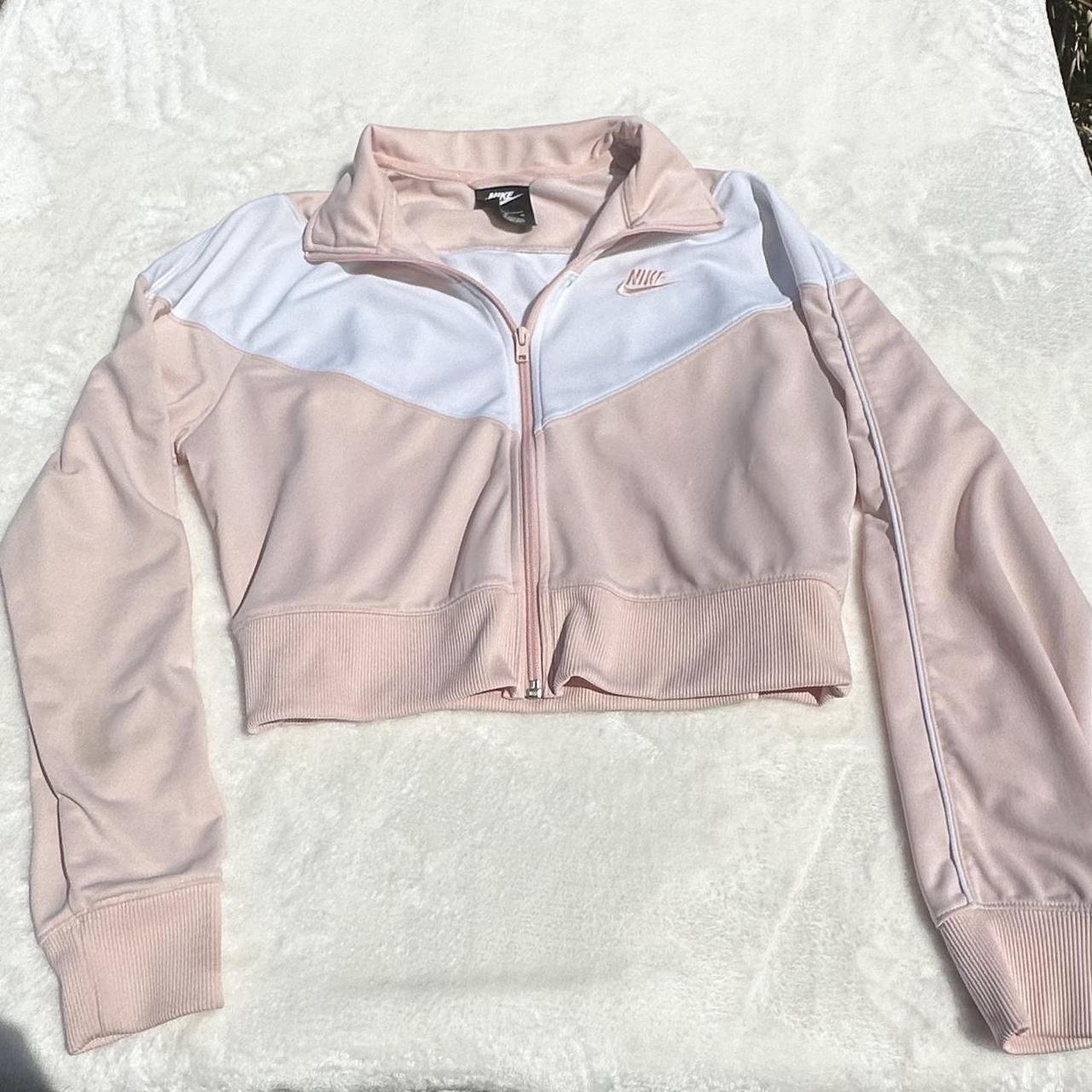 Nike Zip up sweater Very coquette workout sporty. Depop