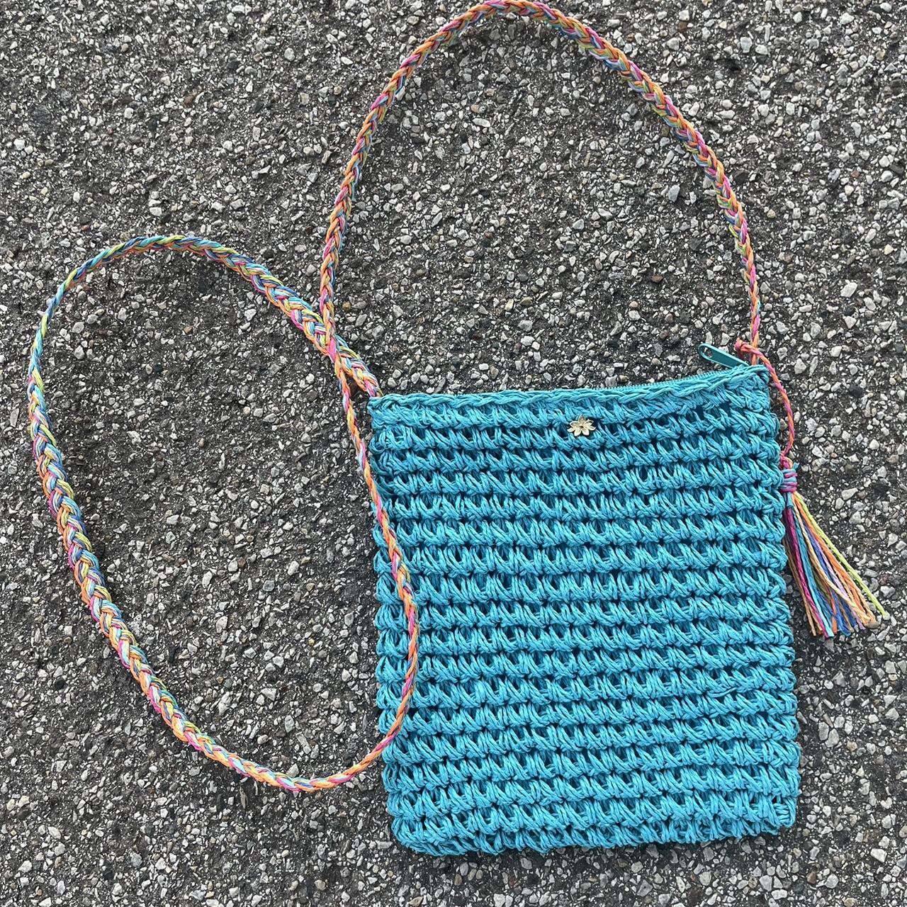 Bright blue cappelli straworld crossbody Depop