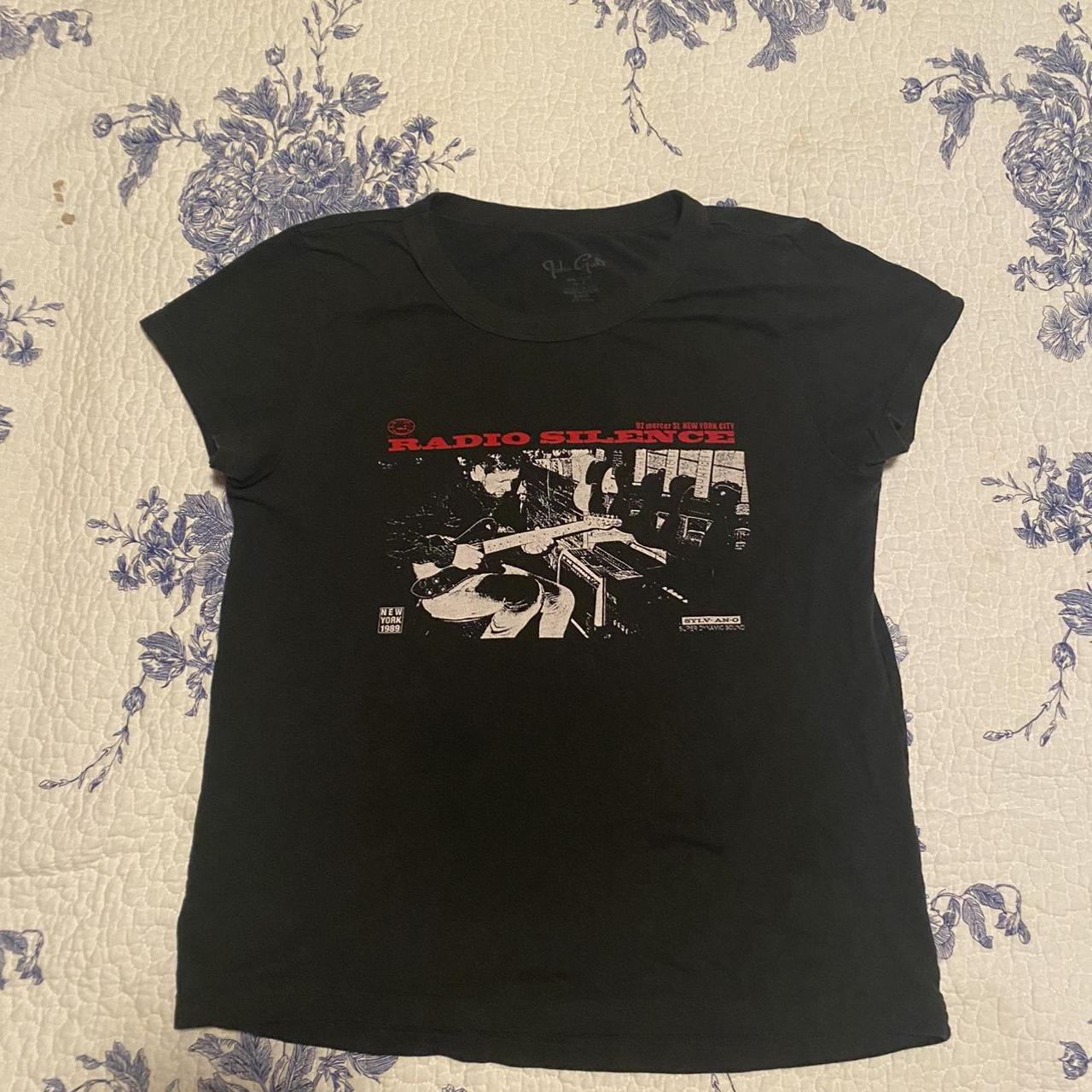 Brandy Melville Women's Black T-shirt | Depop