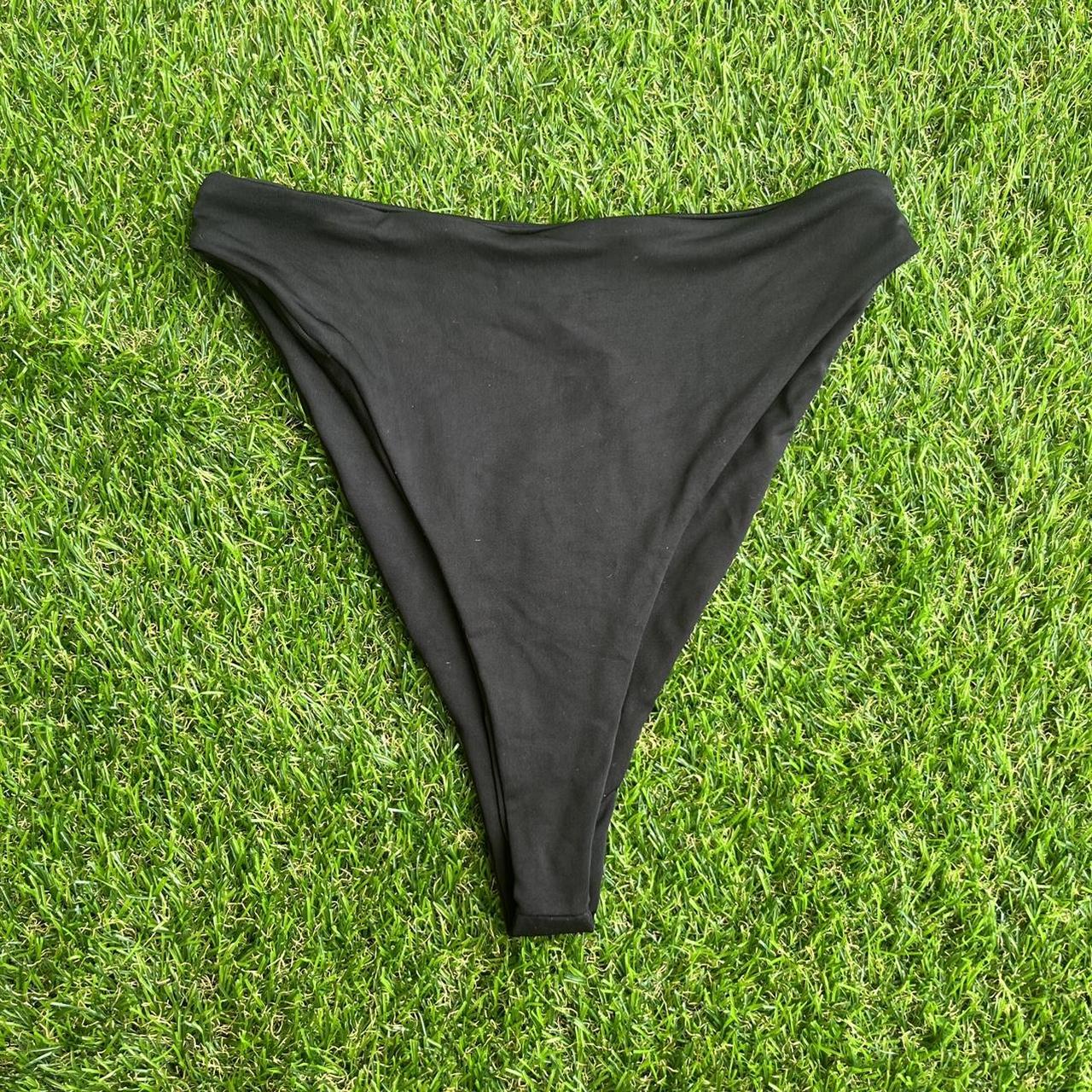 Naked wardrobe black high waisted cheeky swim bikini - Depop